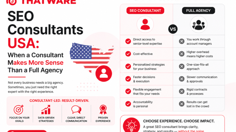 SEO Consultants USA: When a Consultant Makes More Sense Than a Full Agency